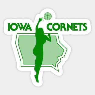 Retro Women's Iowa Cornets 1978 Sticker